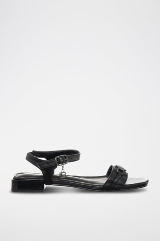 Sandales en cuir - Laura Biagiotti - Noir