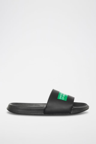 Claquettes - Benetton - Noir