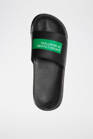 Claquettes - Benetton - Noir