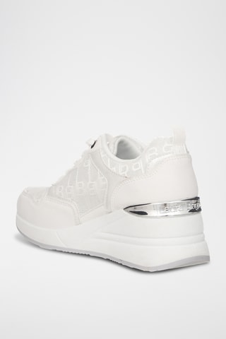 Baskets plateformes en cuir - Blanc