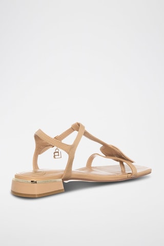 Sandales à talons - Laura Biagiotti - Beige et doré