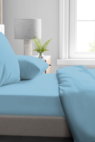 Lençol-capa - Azul-celeste