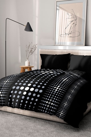 Conjunto de edredão Rubicon Preto e cinzento