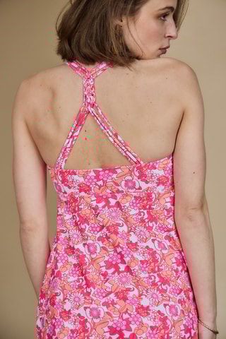 Tankini - Rouge - Pêche dorée