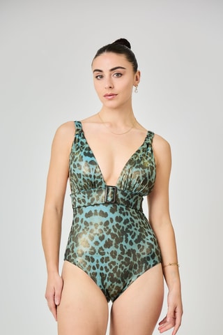 Maillot 1 pièce - Ciel - Pêche dorée