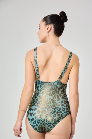 Maillot 1 pièce - Ciel - Pêche dorée