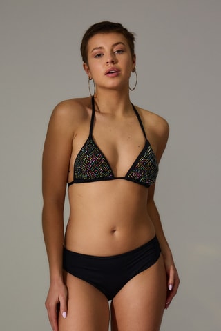 Maillot 2 pièces - Noir - Pêche dorée