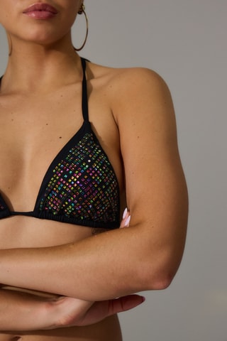 Maillot 2 pièces - Noir - Pêche dorée