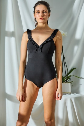 Maillot 1 pièce - Noir - Vidoya