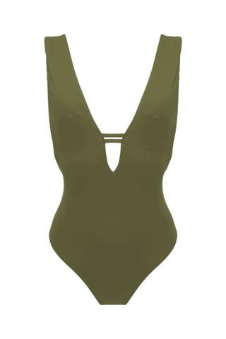 Maillot 1 pièce - Kaki - Aulala