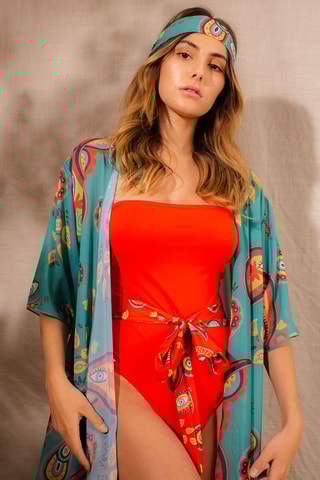 Kimono de plage - Vert clair - Aulala