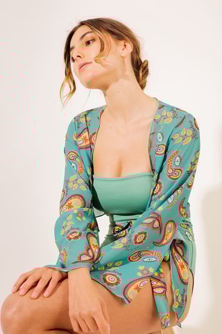 Boléro de plage - Vert clair - Aulala