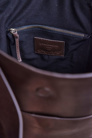 Bolso saco de piel - Marrón oscuro