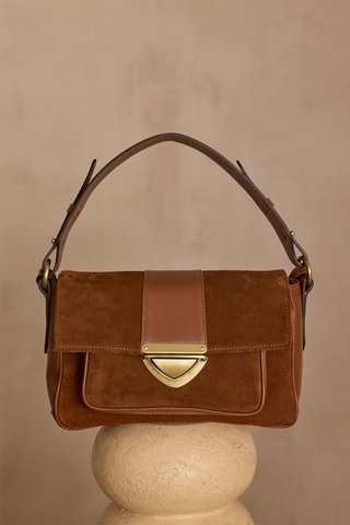 Bolso de piel - Marrón