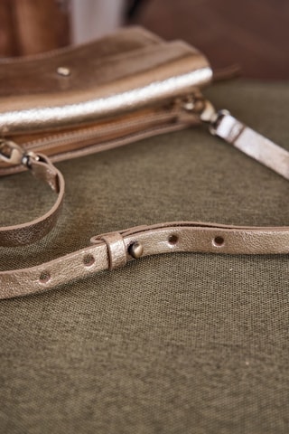 Bolso de mano de piel - Dorado