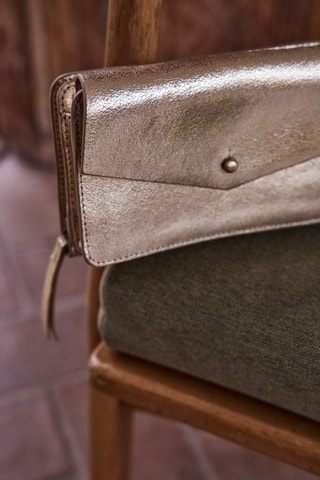 Bolso de mano de piel - Dorado