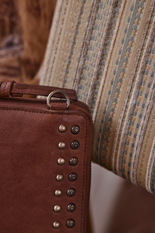 Bolso de mano de piel - Camel