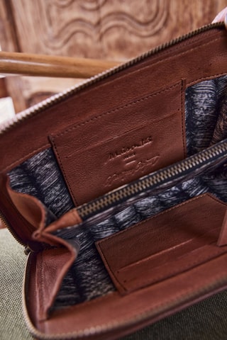 Bolso de mano de piel - Camel