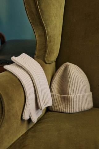 Gorro de lana - Beige