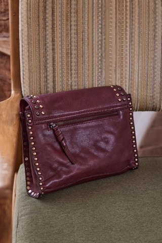 Bandolera de piel - Burdeos