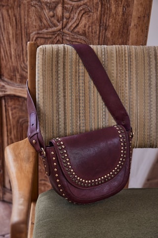 Bandolera de piel - Burdeos