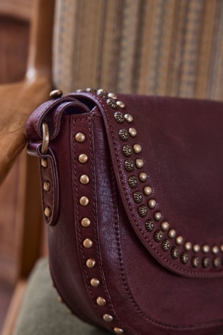 Bandolera de piel - Burdeos