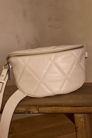 Bandolera de piel - Crudo