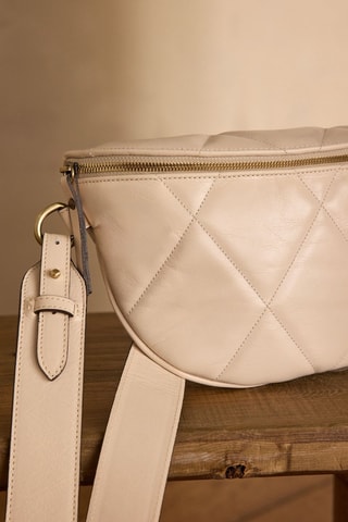 Bandolera de piel - Crudo