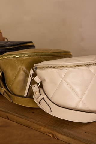 Bandolera de piel - Crudo