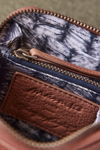 Monedero de piel - Camel