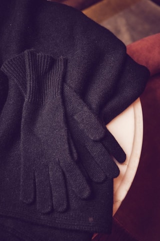Guantes de cachemir - Negro