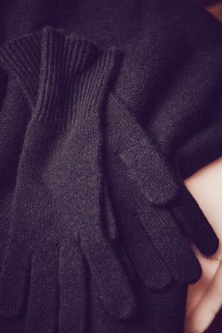 Guantes de cachemir - Negro