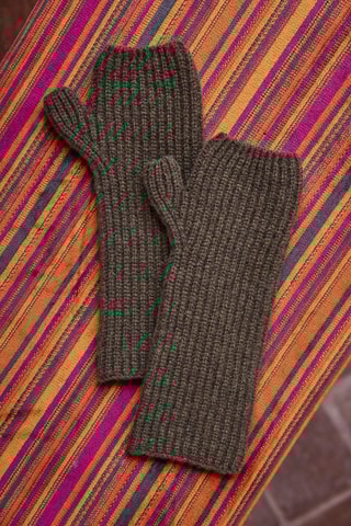 Guantes de lana - Verde oliva