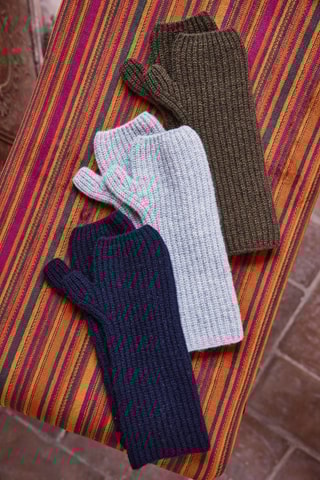 Guantes de lana - Verde oliva