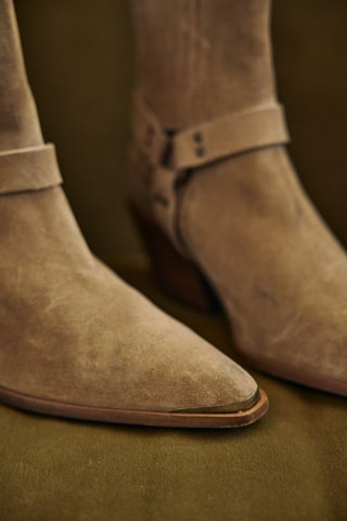 Botines de nobuk - Beige