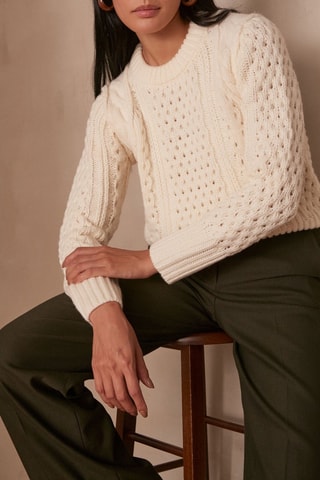 Camisola de lã - Cru