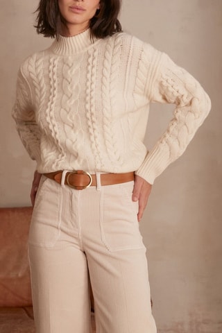 Camisola de lã - Cru