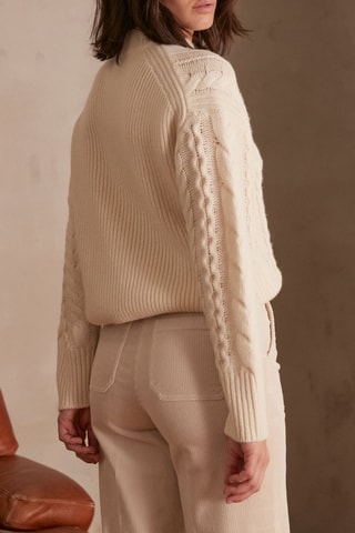 Camisola de lã - Cru