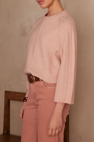 Camisola de lã - Rosa-maquilhagem