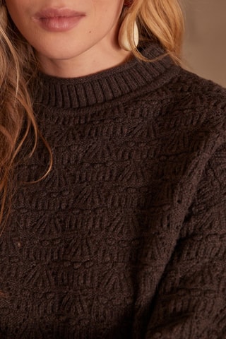 Jersey de lana - Marrón oscuro