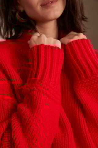 Pull en laine - Rouge