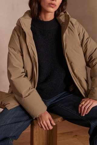 Camisola em lã e alpaca - Preto