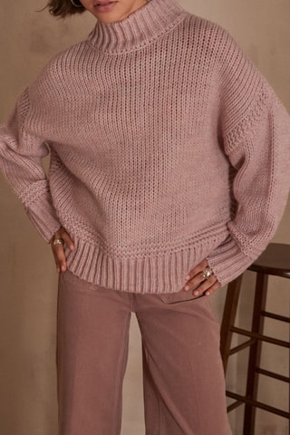 Camisola de lã - Malva