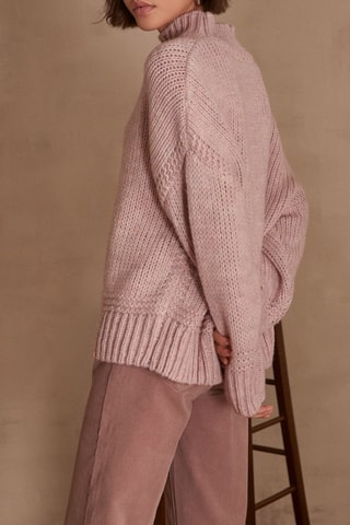 Camisola de lã - Malva