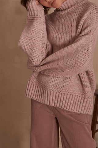 Camisola de lã - Malva