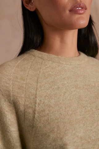 Camisola em alpaca - Bege ­mesclado