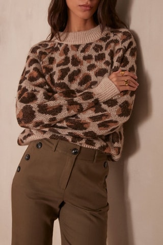 Camisola em alpaca - Castanho