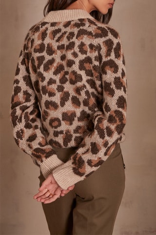 Camisola em alpaca - Castanho