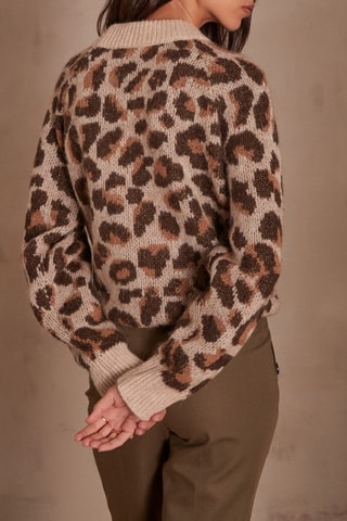 Camisola em alpaca - Castanho