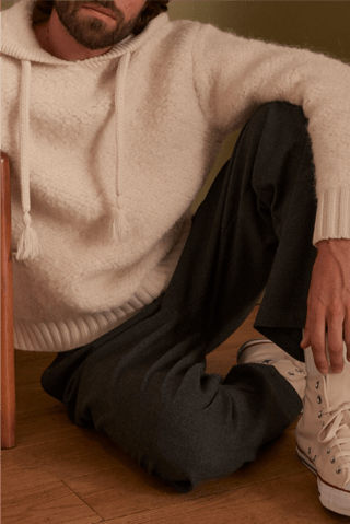 Jersey de lana y alpaca - Crudo